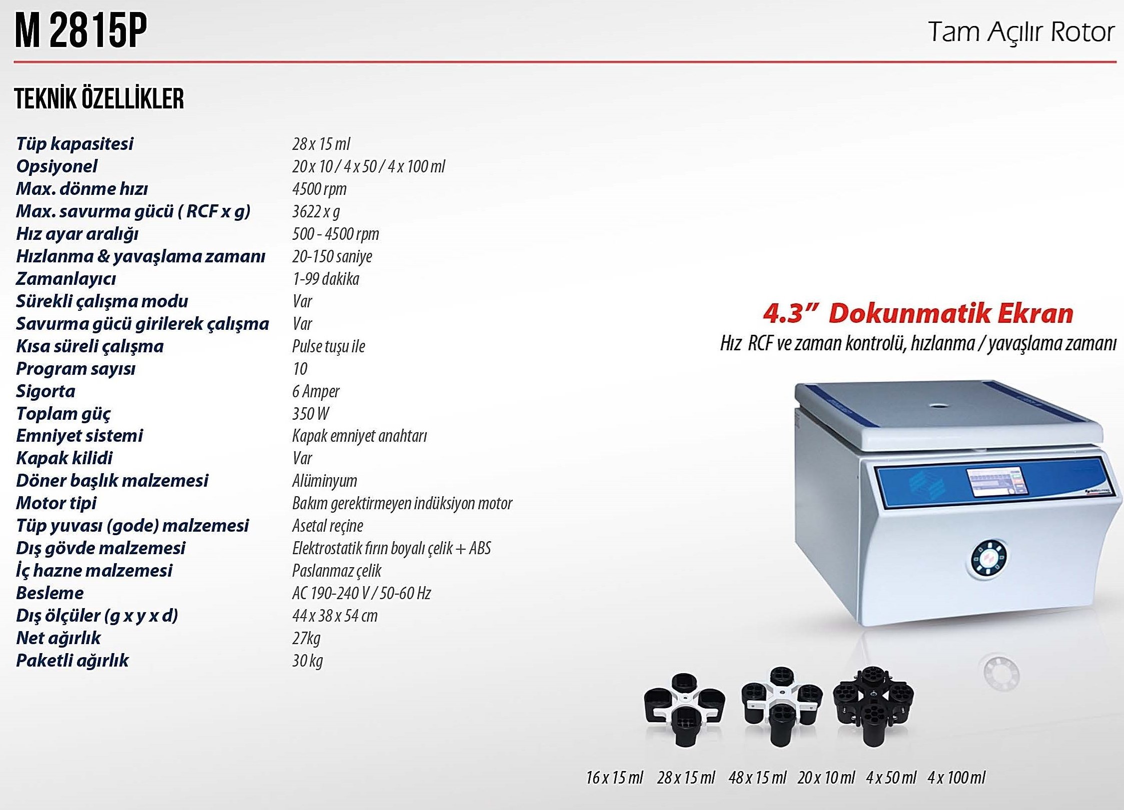 M 2815 P ( TAM AÇILIR ROTOR )